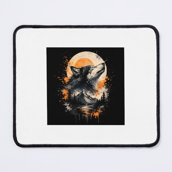 Item preview, Wolf Moon wildlife art designed and sold by Thizmetoo.