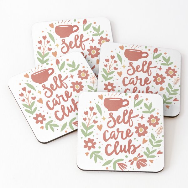 Item preview, Self Care Club Floral Illustration designed and sold by DinaArtStudio.