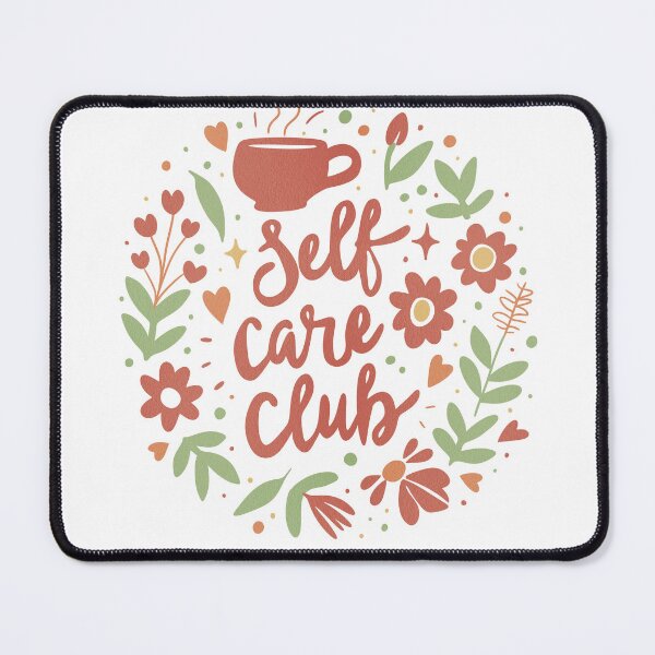 Item preview, Self Care Club Floral Illustration designed and sold by DinaArtStudio.