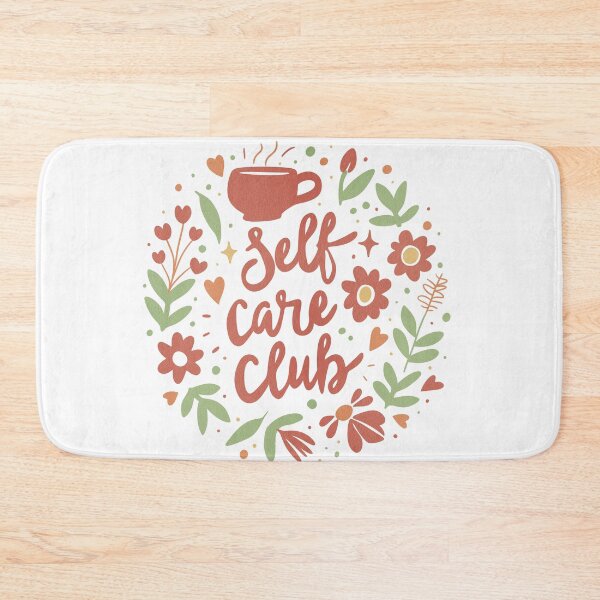 Item preview, Self Care Club Floral Illustration designed and sold by DinaArtStudio.