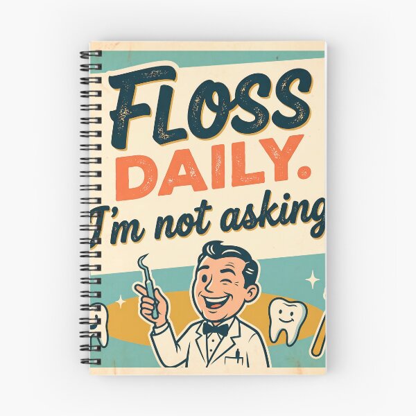 Item preview, Retro Dental Hygiene Reminder designed and sold by ThreadRiotTees.