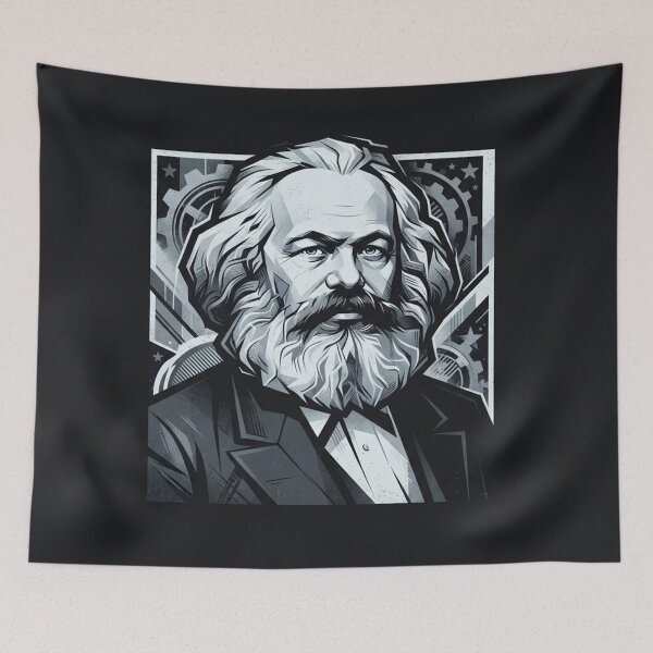 Item preview, Karl Marx Portrait Philosophy Historical Figure designed and sold by Owcomm.