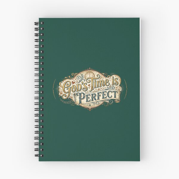 Item preview, God's Time Is Perfect Vintage Typography designed and sold by FootprintofLove.