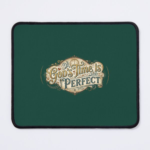 Item preview, God's Time Is Perfect Vintage Typography designed and sold by FootprintofLove.