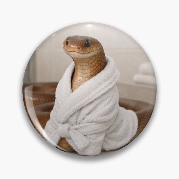 Item preview, Eastern Brown Snake Relaxing in a Bathrobe designed and sold by Sillytoe.