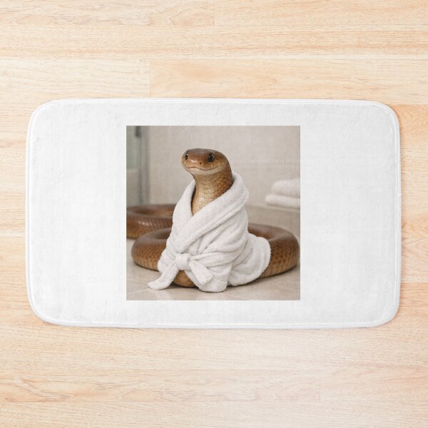Item preview, Eastern Brown Snake Relaxing in a Bathrobe designed and sold by Sillytoe.