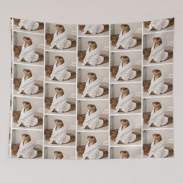 Item preview, Eastern Brown Snake Relaxing in a Bathrobe designed and sold by Sillytoe.