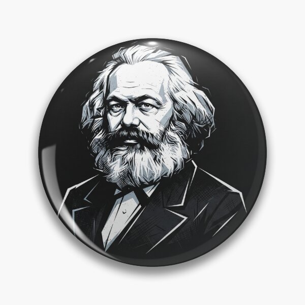 Item preview, Karl Marx Portrait Graphic Illustration Art designed and sold by Owcomm.