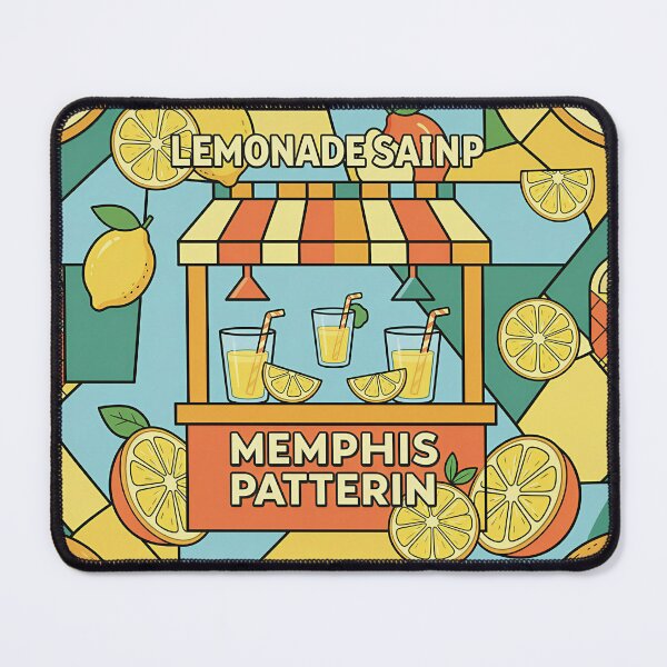 Item preview, Summer Lemonade Stand Memphis Pattern designed and sold by DIUMERI.