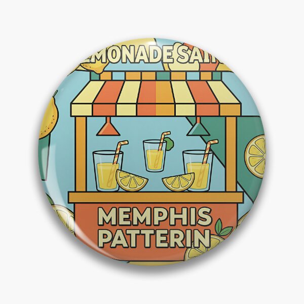 Item preview, Summer Lemonade Stand Memphis Pattern designed and sold by DIUMERI.