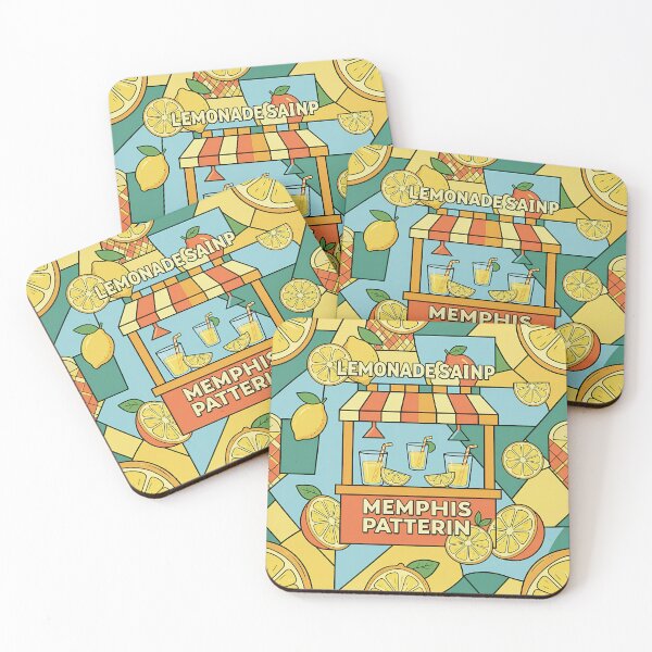 Item preview, Summer Lemonade Stand Memphis Pattern designed and sold by DIUMERI.