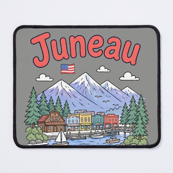 Item preview, Juneau Alaska Cute Pastel City designed and sold by HowToCanadian.