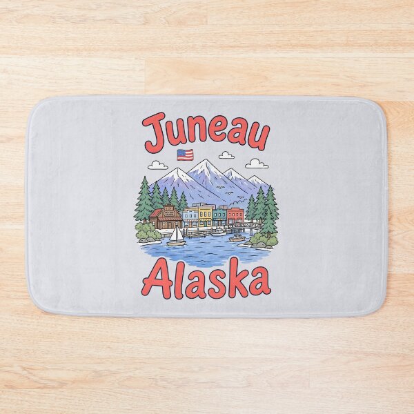 Item preview, Juneau Alaska Cute Pastel City designed and sold by HowToCanadian.
