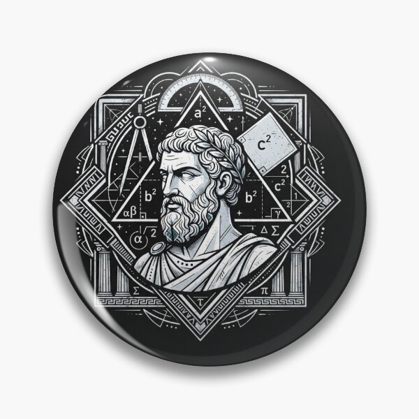 Item preview, Pythagoras Mathematical Geometry Sacred Universe Portrait designed and sold by Owcomm.