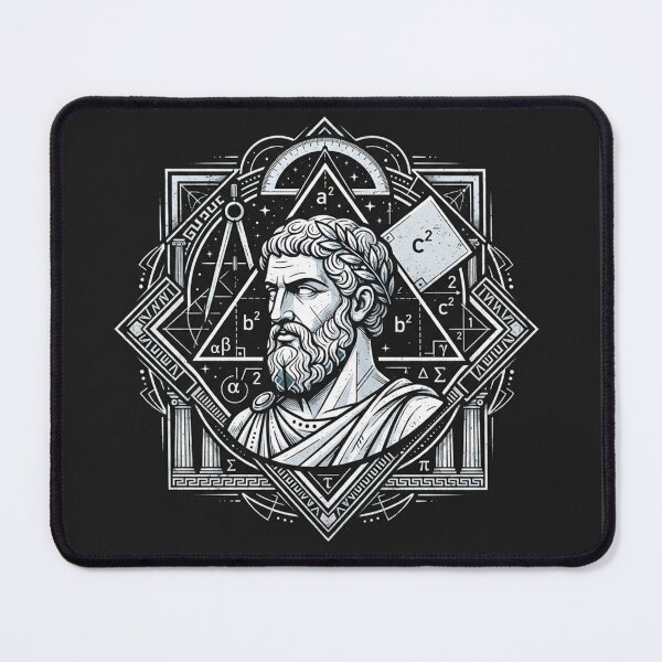 Item preview, Pythagoras Mathematical Geometry Sacred Universe Portrait designed and sold by Owcomm.