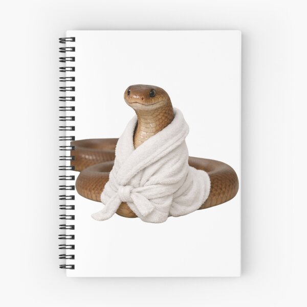 Item preview, Eastern Brown Snake in a White Bathrobe designed and sold by Sillytoe.