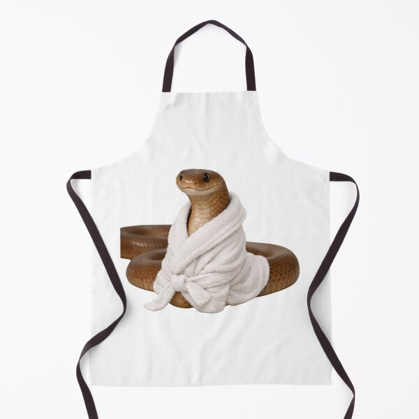 Item preview, Eastern Brown Snake in a White Bathrobe designed and sold by Sillytoe.