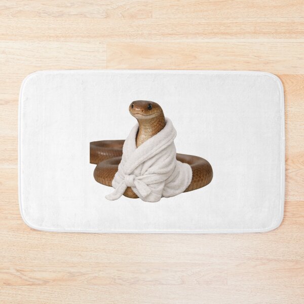 Item preview, Eastern Brown Snake in a White Bathrobe designed and sold by Sillytoe.