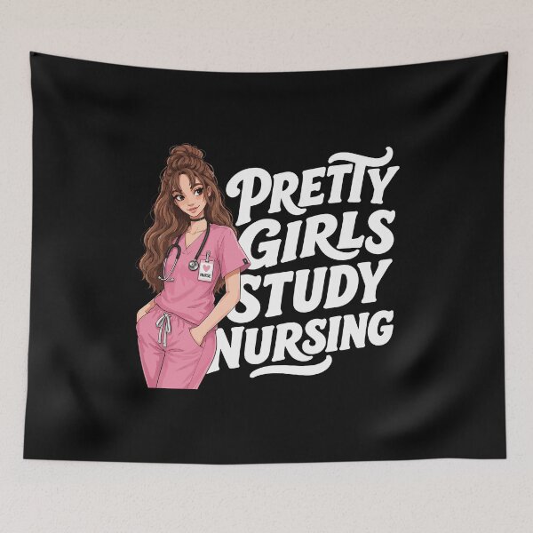 Item preview, NURSING STUDENT - PRETTY GIRLS STUDY NURSING designed and sold by YNELENT.