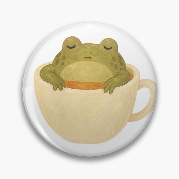Item preview, Cute Cozy Frog Bathing in Teacup designed and sold by SayMaria.