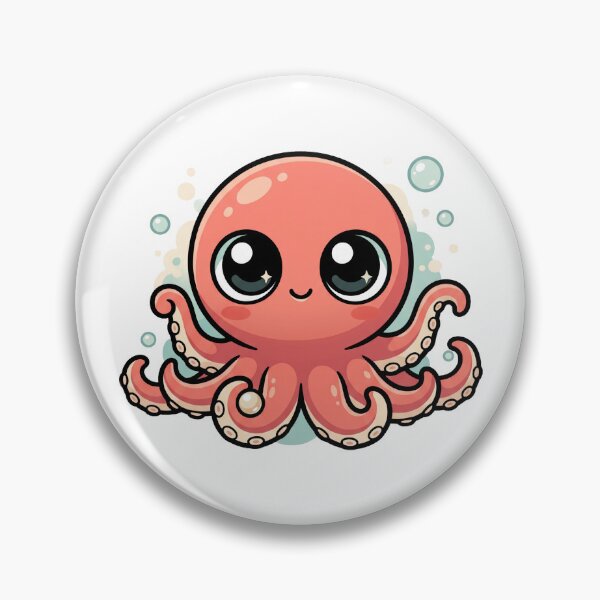Item preview, Cute Round Octopus Holding A Tiny Pearl designed and sold by The Mellonaire.