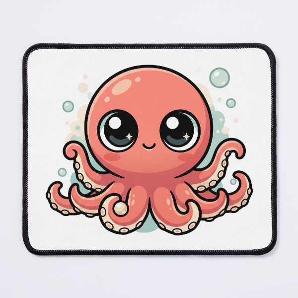 Item preview, Cute Round Octopus Holding A Tiny Pearl designed and sold by The Mellonaire.
