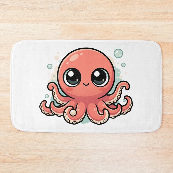 Item preview, Cute Round Octopus Holding A Tiny Pearl designed and sold by The Mellonaire.