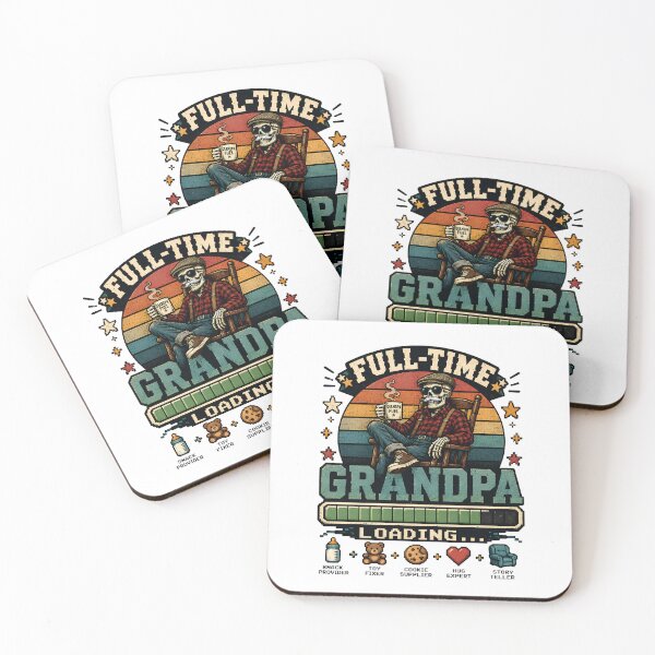 Item preview, Full-Time Grandpa Loading - Funny Retro Grandpa Retirement Gift Snack Provider designed and sold by Neurospicy Trolls.