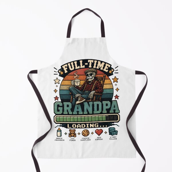 Item preview, Full-Time Grandpa Loading - Funny Retro Grandpa Retirement Gift Snack Provider designed and sold by Neurospicy Trolls.