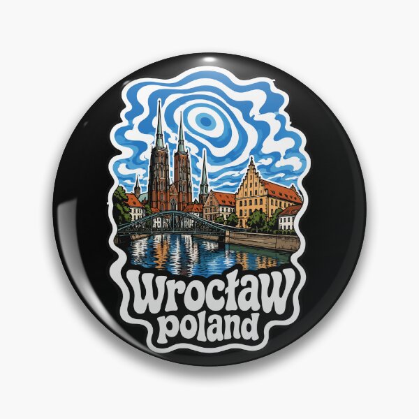 Item preview, Wroclaw Poland Trippy Art Travel designed and sold by TomFrontierArt.