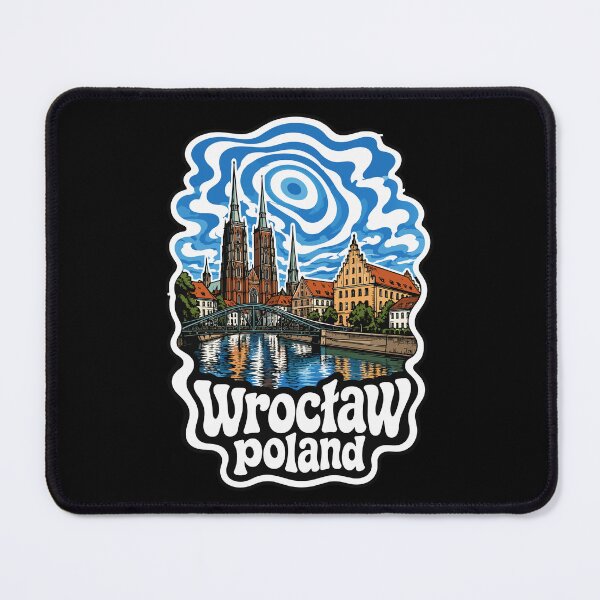 Item preview, Wroclaw Poland Trippy Art Travel designed and sold by TomFrontierArt.