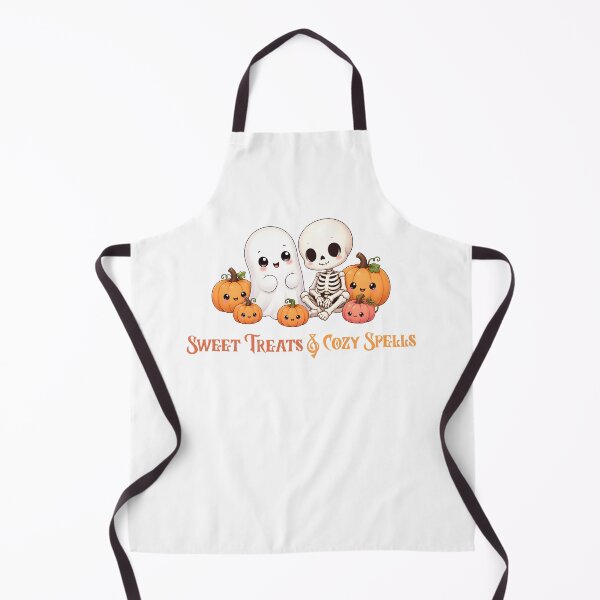 Item preview, Cute Ghost & Skeleton around Pumpkins  designed and sold by KashaDesign.