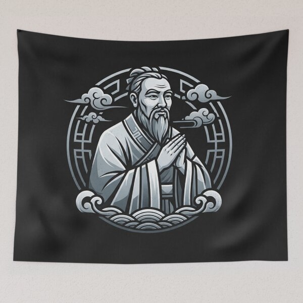 Item preview, Confucius Wise Philosopher Asian Heritage Portrait designed and sold by Owcomm.