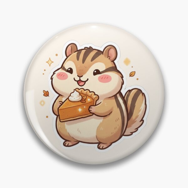 Item preview, Chipmunk With Pumpkin Pie designed and sold by Cerys-GS.