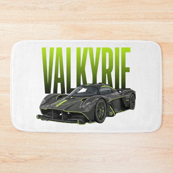 Item preview, Aston Martin Valkyrie Carbon Fibre Lime British Hypercar Vector Art designed and sold by Motorline44.