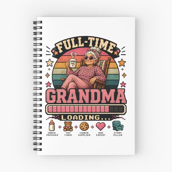 Item preview, Full-Time Grandma Loading - Funny Retro Grandma Retirement Gift Snack Provider designed and sold by Neurospicy Trolls.