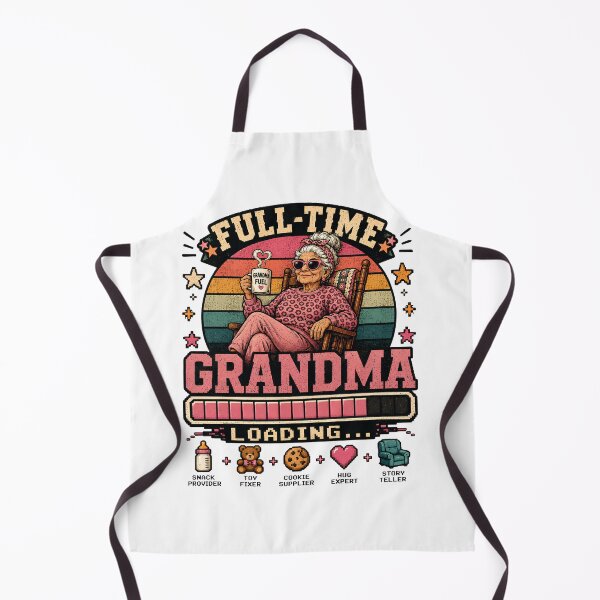 Item preview, Full-Time Grandma Loading - Funny Retro Grandma Retirement Gift Snack Provider designed and sold by Neurospicy Trolls.