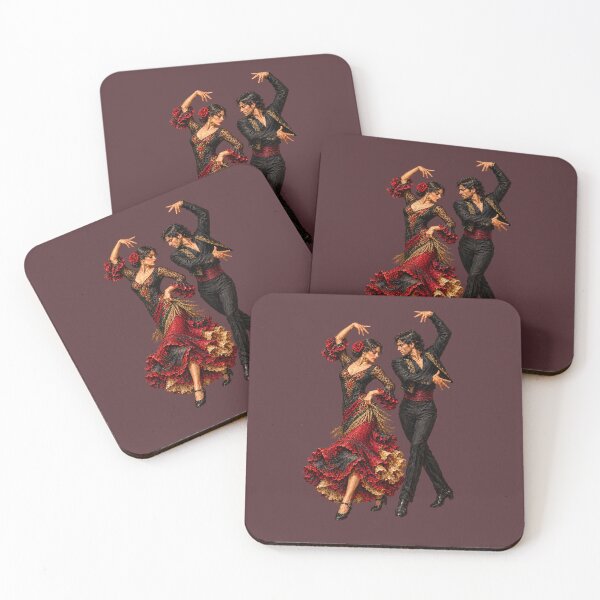 Item preview, Malaga Flamenco Dancers - Vintage Spanish Passion Art designed and sold by PrintGo26.