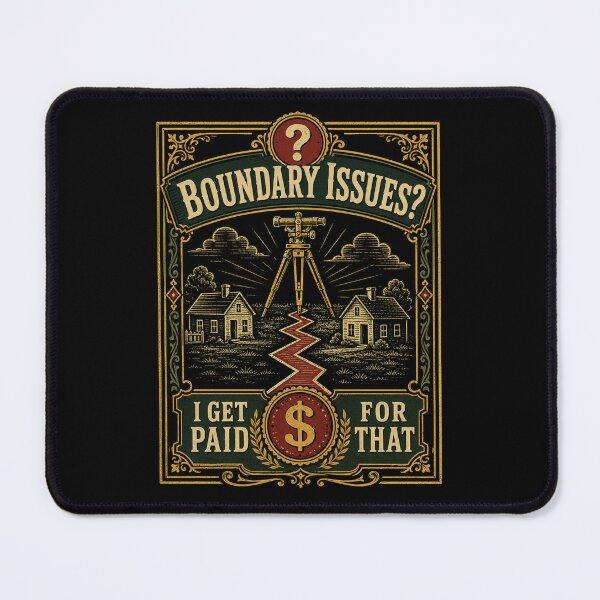 Item preview, Boundary Issues I Get Paid For That Vintage Land Surveyor Gift designed and sold by DreamLayerStudio.