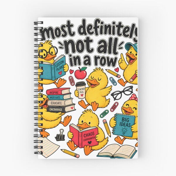 Item preview, Funny Teacher Classroom Chaos Most Definitely Not All In A Row designed and sold by Nordo Studio.