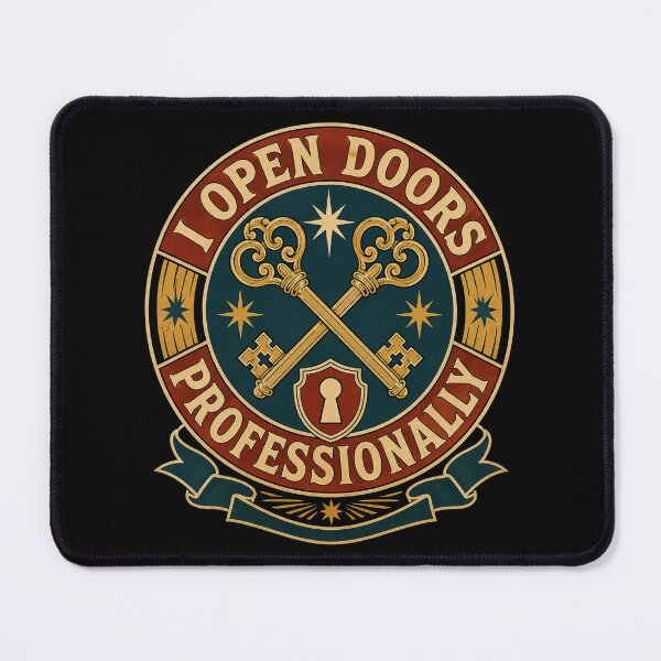 Item preview, I Open Doors Professionally Funny Vintage Locksmith Gift designed and sold by DreamLayerStudio.