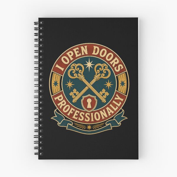 Item preview, I Open Doors Professionally Funny Vintage Locksmith Gift designed and sold by DreamLayerStudio.
