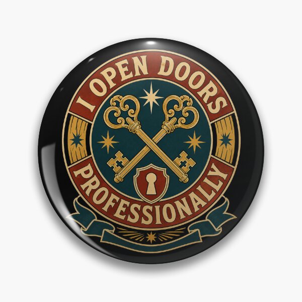 Item preview, I Open Doors Professionally Funny Vintage Locksmith Gift designed and sold by DreamLayerStudio.