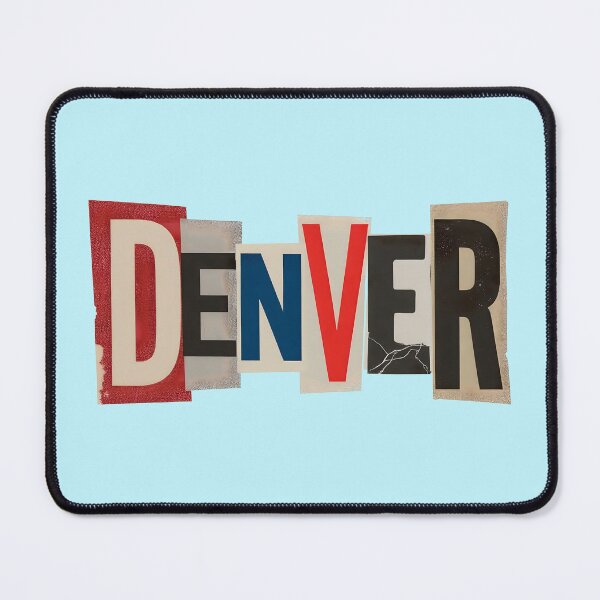 Item preview, Denver Ransom Letter Text Collage designed and sold by ThreadRiotTees.