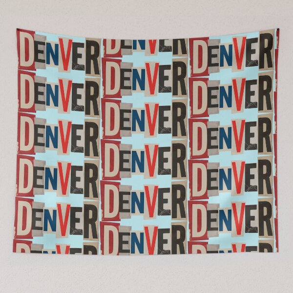 Item preview, Denver Ransom Letter Text Collage designed and sold by ThreadRiotTees.