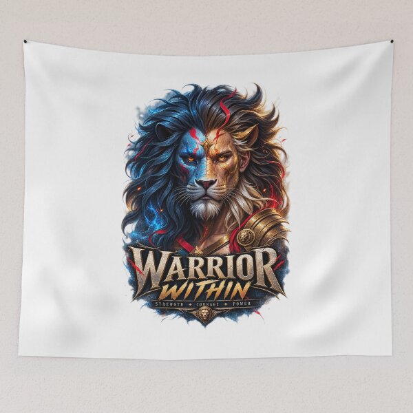 Item preview, Warrior Within Lion Strength and Courage designed and sold by timiparkerart.