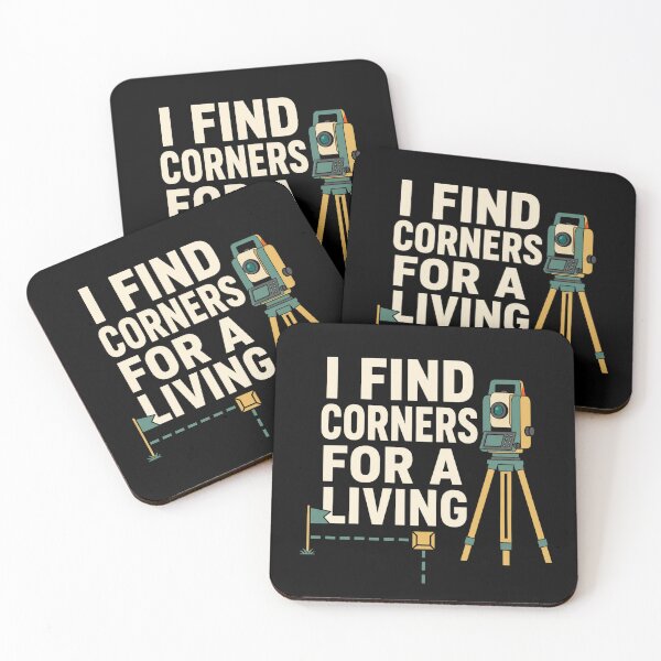 Item preview, I Find Corners For A Living Funny Land Surveyor Gift designed and sold by DreamLayerStudio.