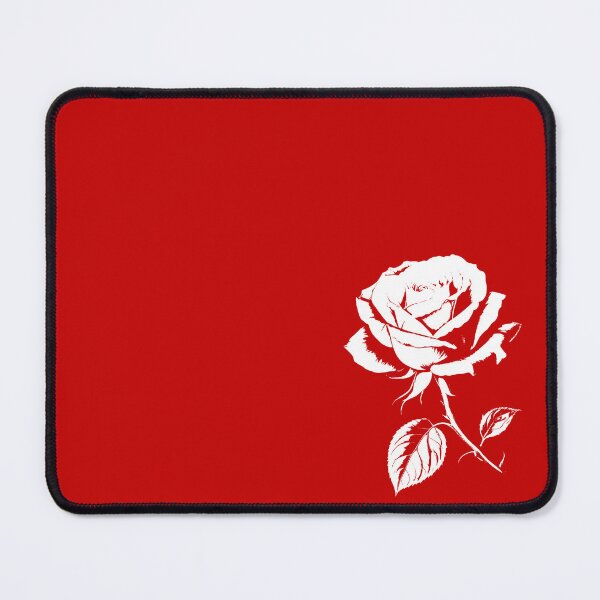 Item preview, Rose White on Black Vintage Urban Cool Design 2  on Red Shapes Mania designed and sold by Shapes-Mania.