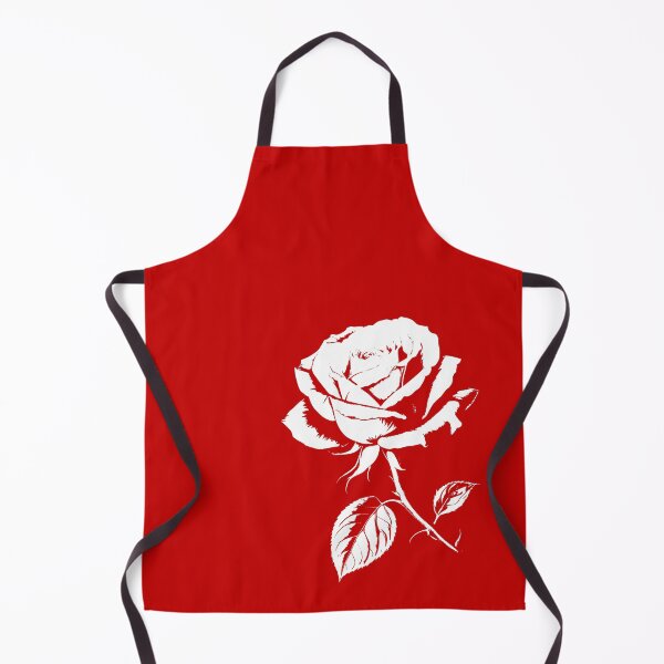 Item preview, Rose White on Black Vintage Urban Cool Design 2 on Red Shapes Mania designed and sold by Shapes-Mania.