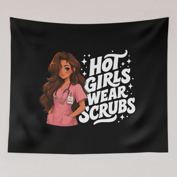 Item preview, HOT GIRLS WEAR SCRUBS designed and sold by YNELENT.